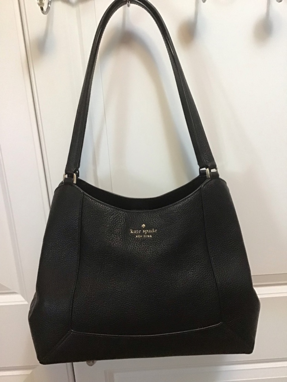 Kate spade pebble leather Lena Lrg shoulder triple compartment bag